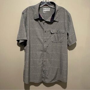 Avalanche Outdoor Supply Co Shirt Mens Large Button Up Stretch Short Sleeve